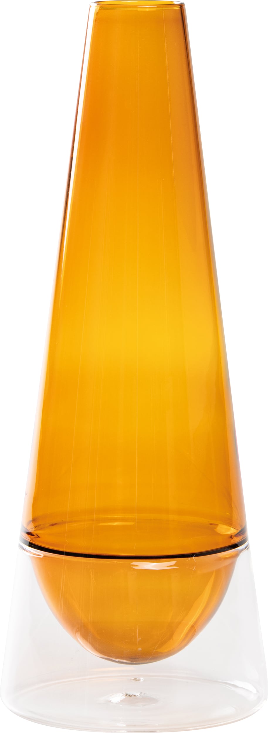 Wazon Conosfera 30 cm bursztynowy