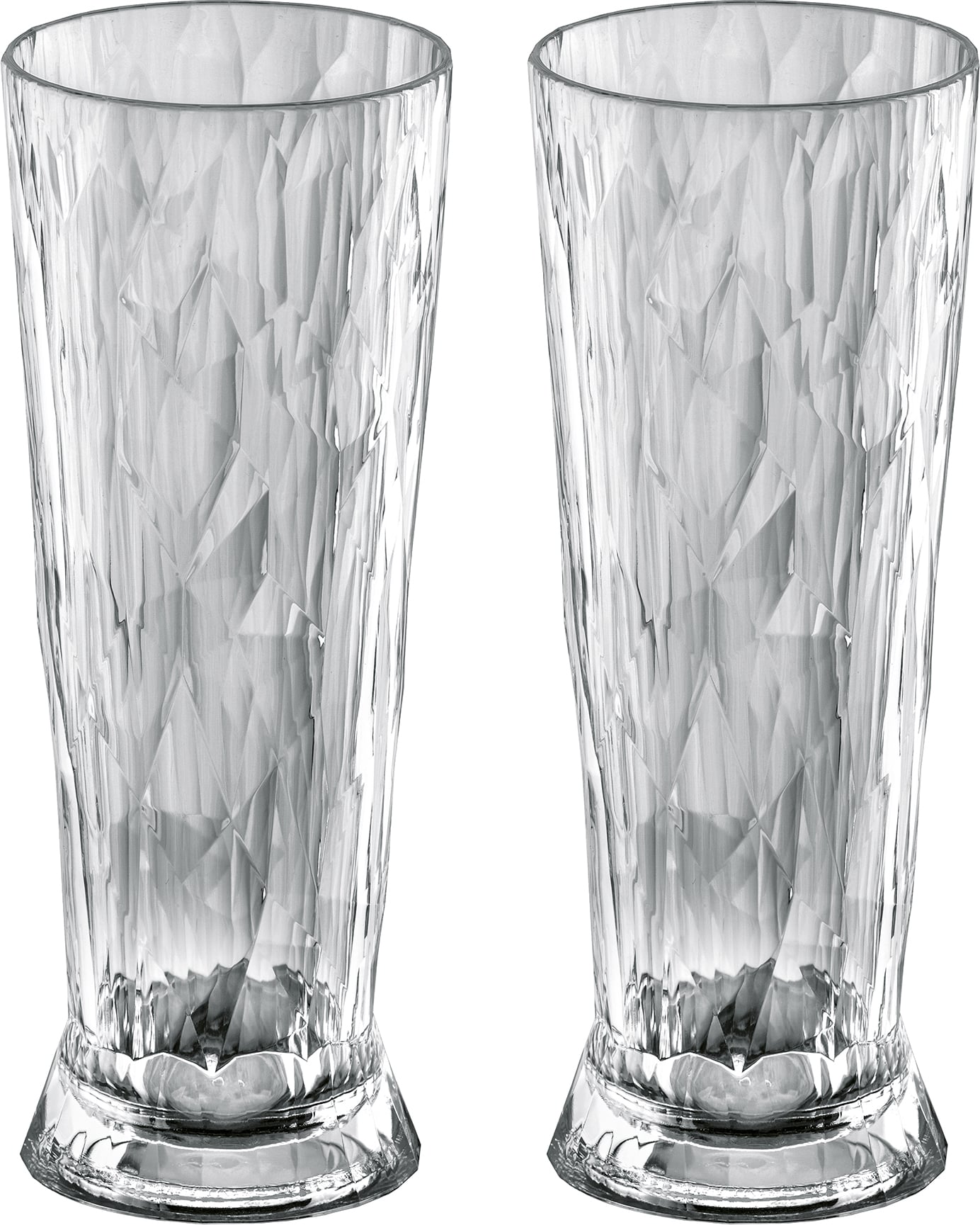 Szklanki do piwa z tworzywa Club No. 11 Tritan 500 ml jasnoszare 2 szt.