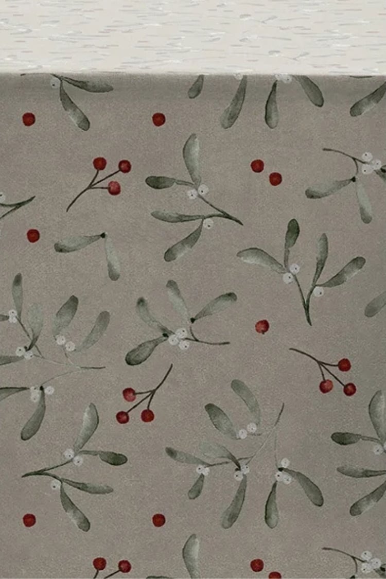 Obrus Winter Berries 100 x 140 cm jasnobrązowy