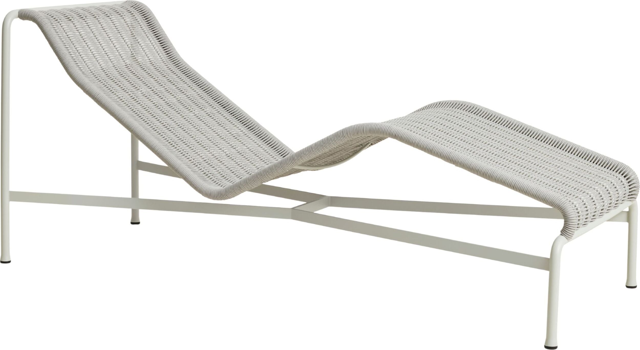 Leżanka ogrodowa Palissade Cord 164 5 cm szara