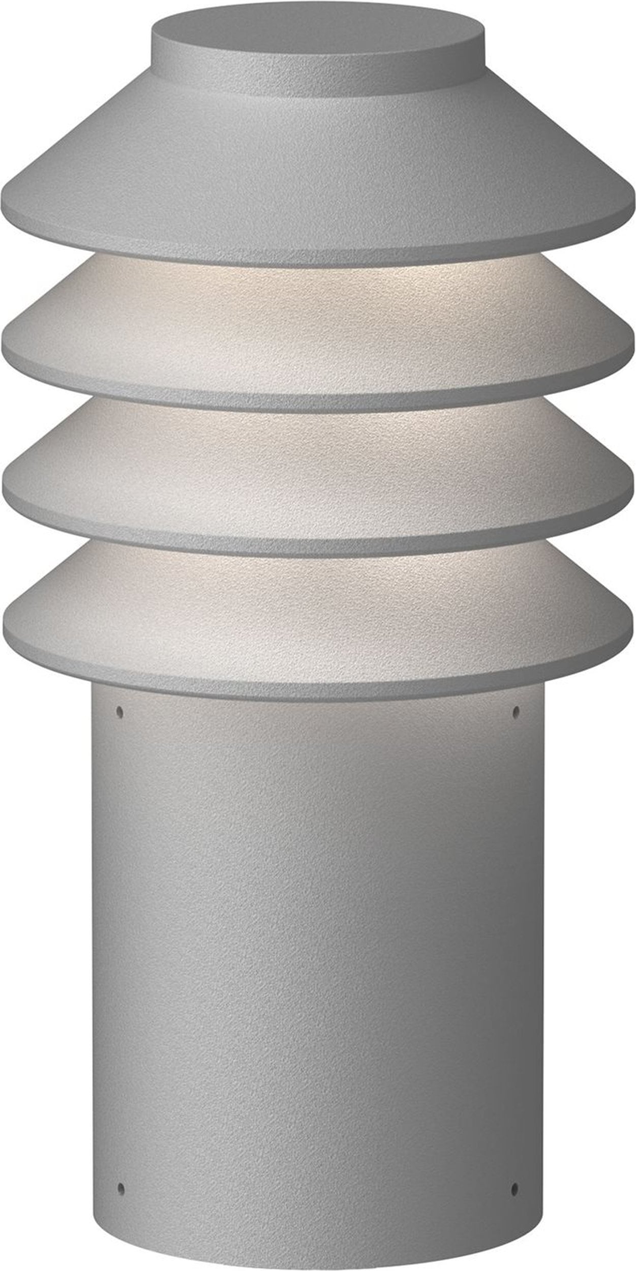 Lampa ogrodowa Bysted LED 3000K S szara z mocowaniem podstawowym bez adaptera