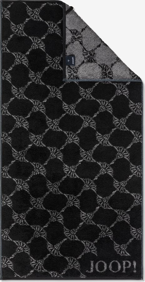 Ręcznik kąpielowy Classic Cornflower 50 x 100 cm czarny