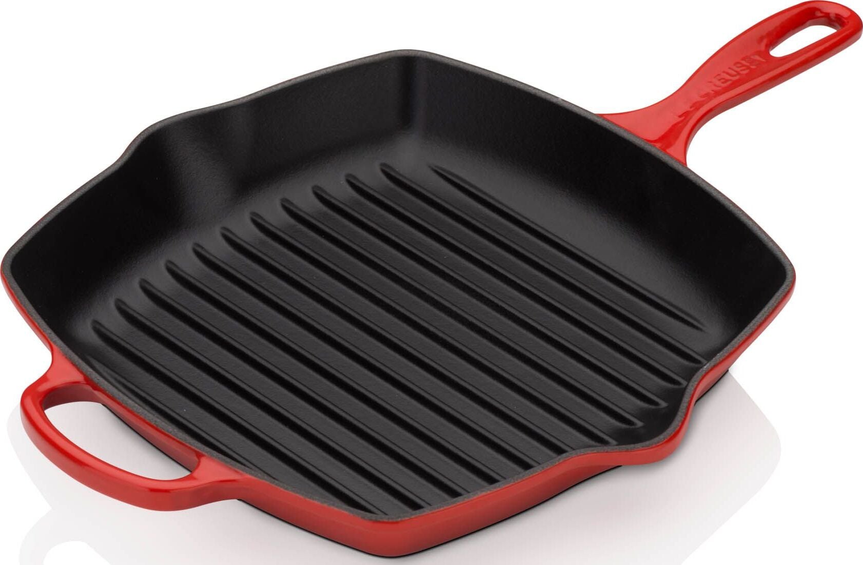 Patelnia grillowa Signature kwadratowa 26 cm wiśniowa