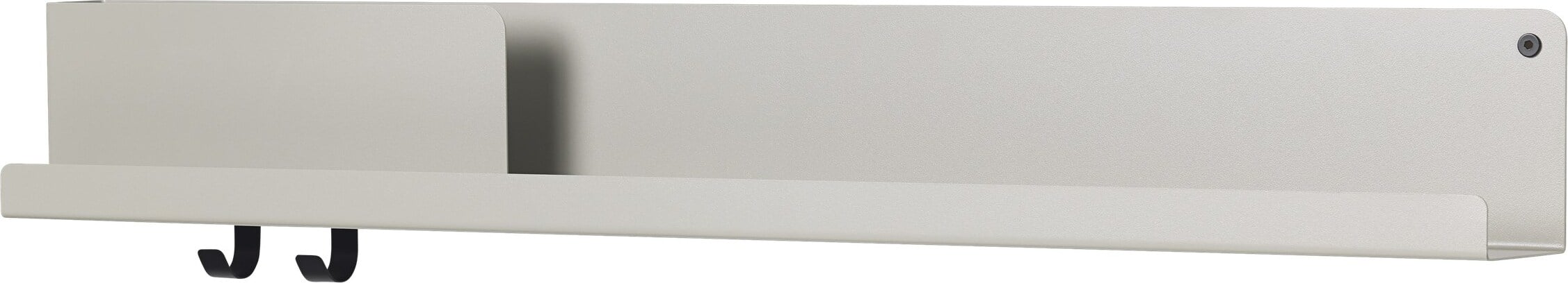 Półka ścienna Folded 96 x 13 cm szara