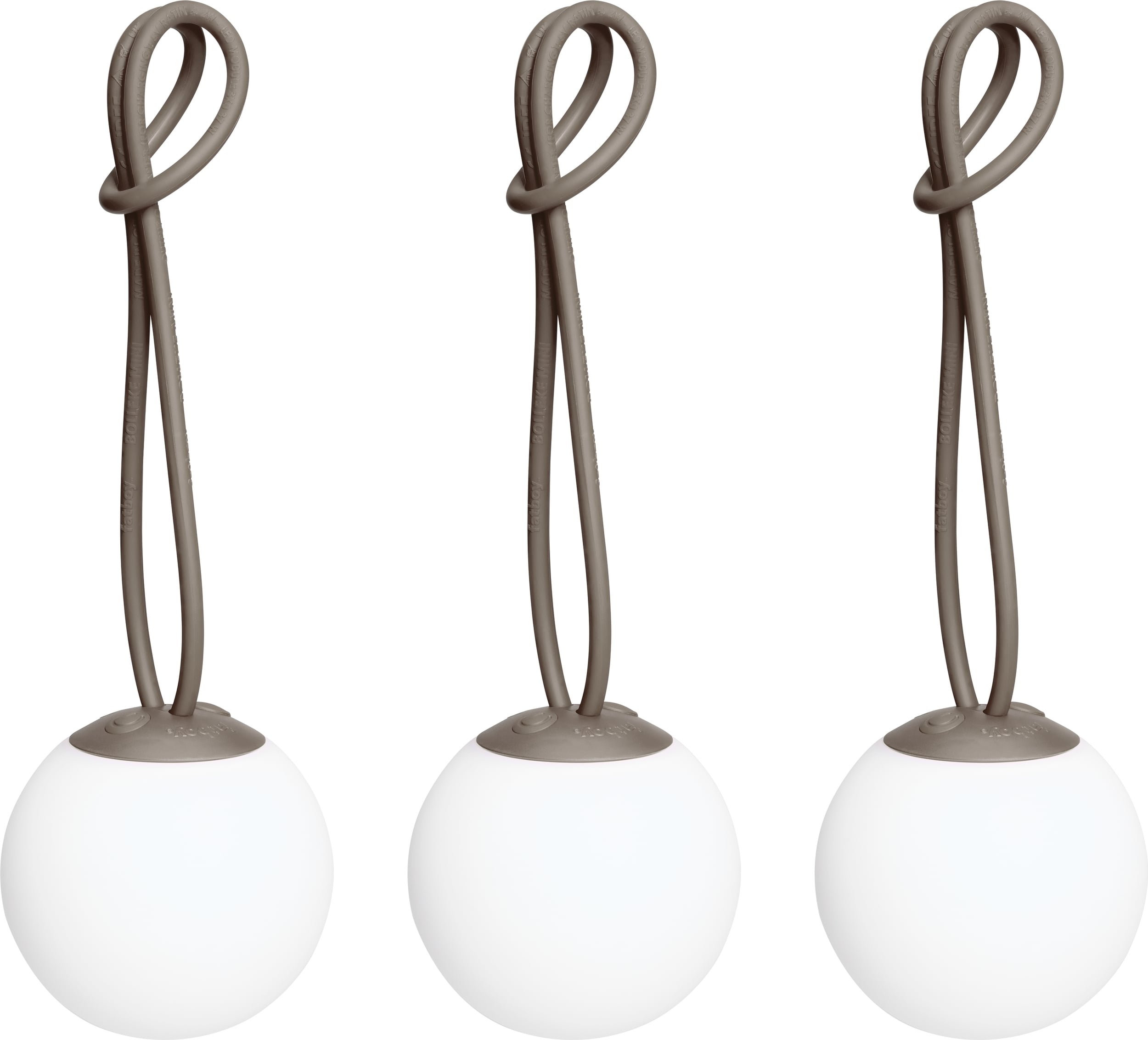 Lampy bezprzewodowe Bolleke Mini La Surprise taupe 3 szt.