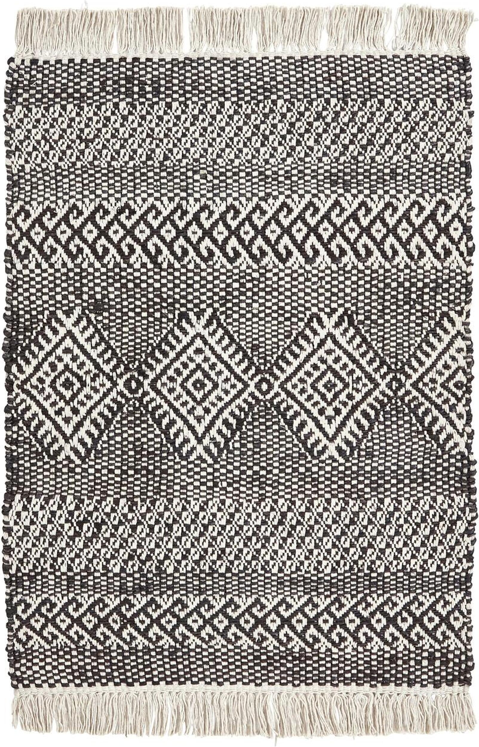 Dywan Ethnic 60 x 90 cm czarny