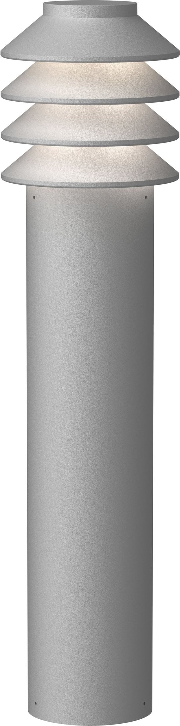 Lampa ogrodowa Bysted LED 3000K L szara z mocowaniem podstawowym bez adaptera