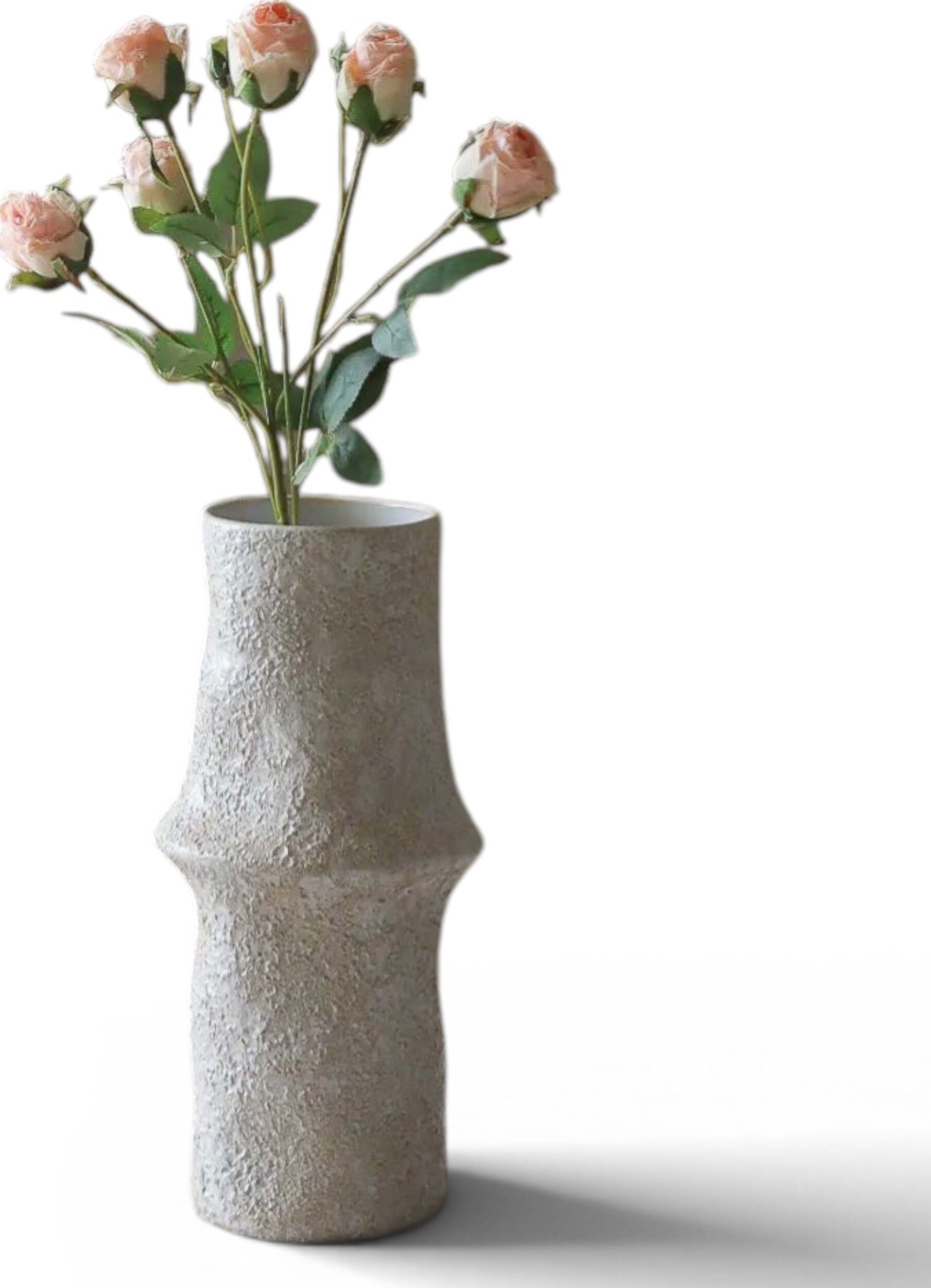 Kwiat sztuczny Botane róże 55 cm jasnoróżowe drobnokwiatowe