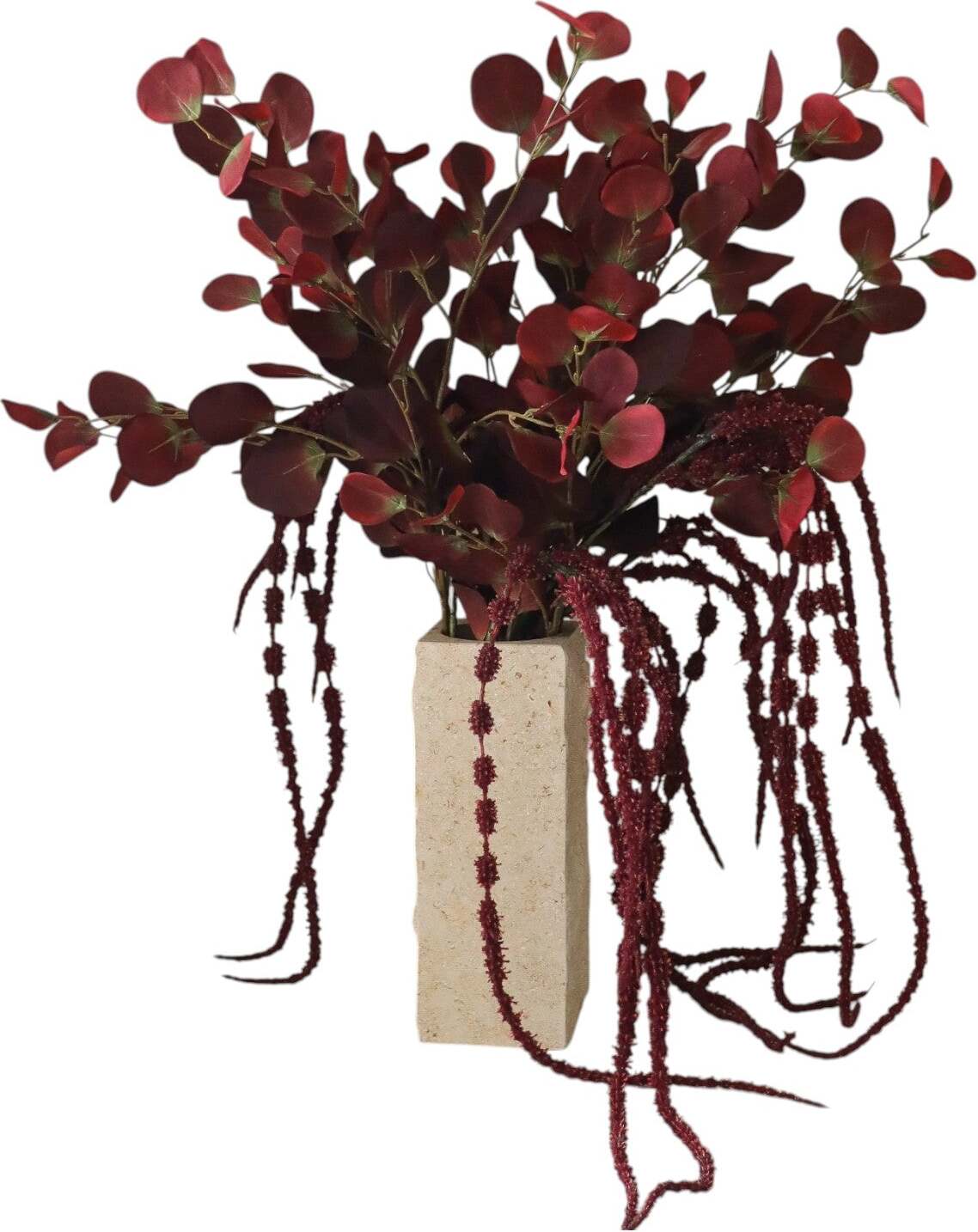 Kwiaty sztuczne bukiet Burgundy Veil