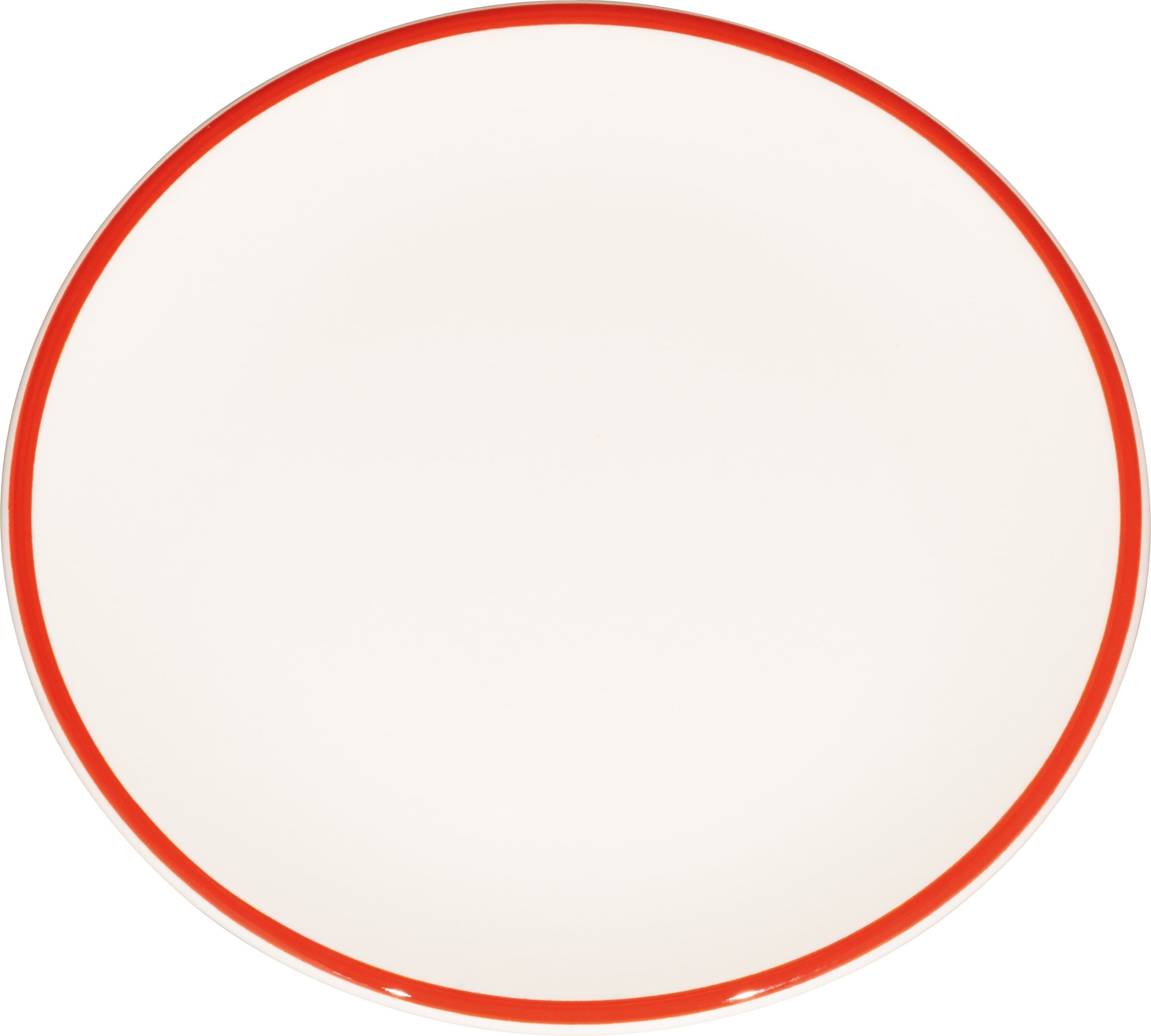 Talerz śniadaniowy Lido Rim 21 cm czerwony
