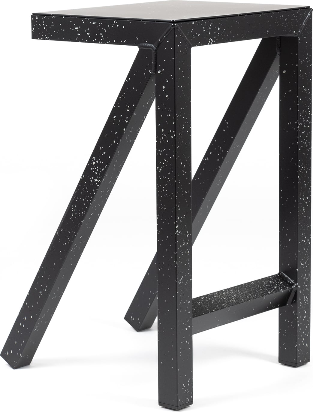 Stołek barowy Bureaurama 62 cm czarno-biały