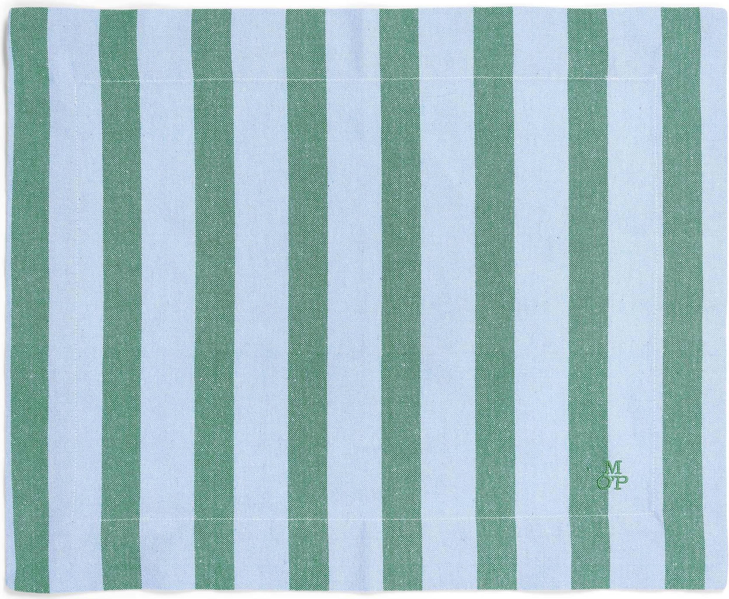 Podkładki pod talerze Haley w paski 33 x 45 cm zielono-niebieskie 2 szt.