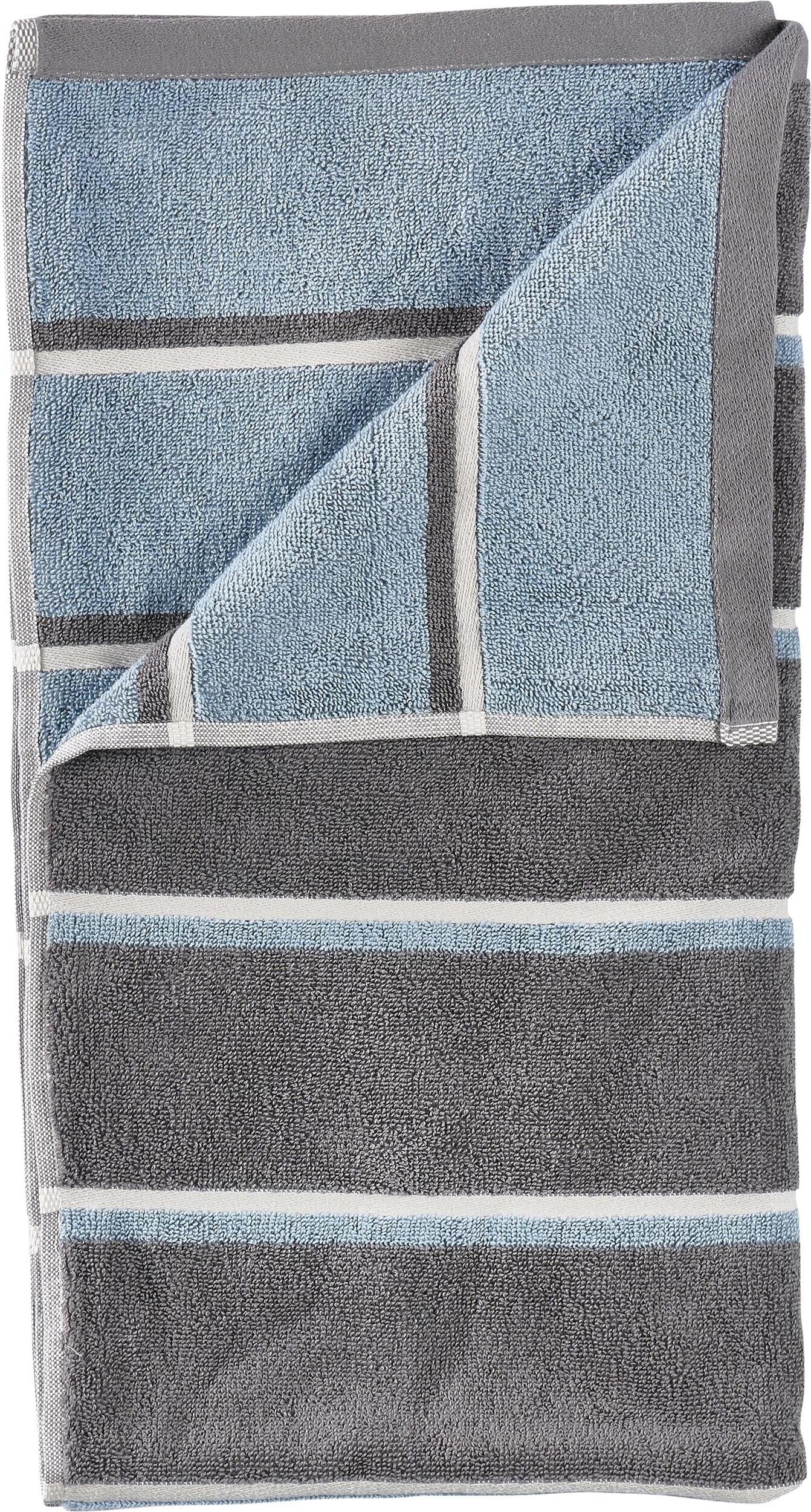 Ręcznik kąpielowy Sauna 50 x 100 cm szaro-niebieski
