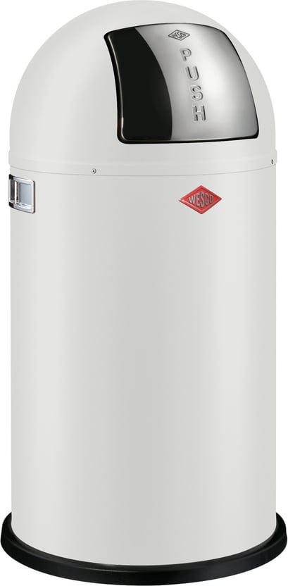 Kosz na śmieci PushBoy 50 l biały mat
