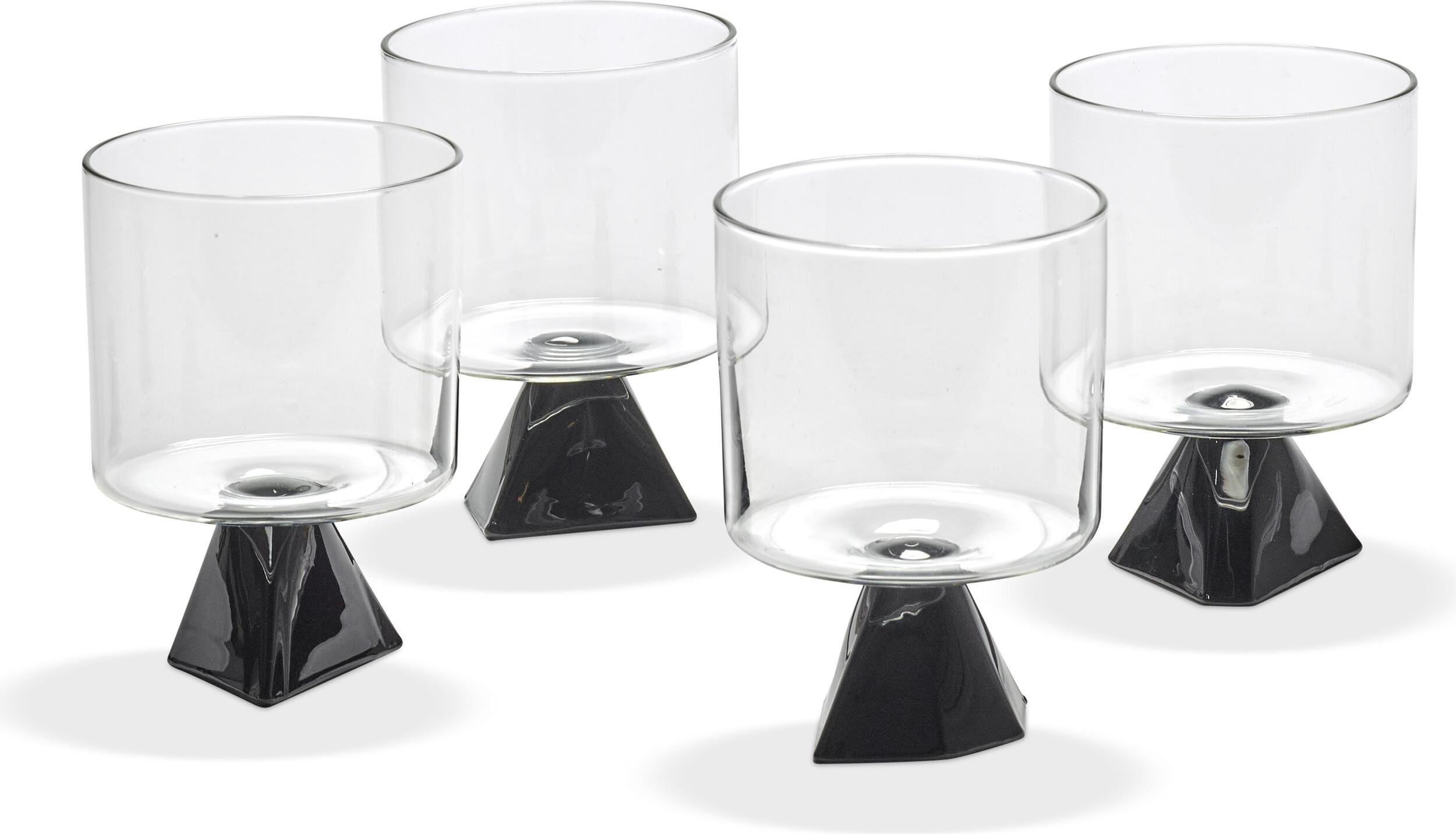 Szklanki Silos 380 ml czarne 4 szt.