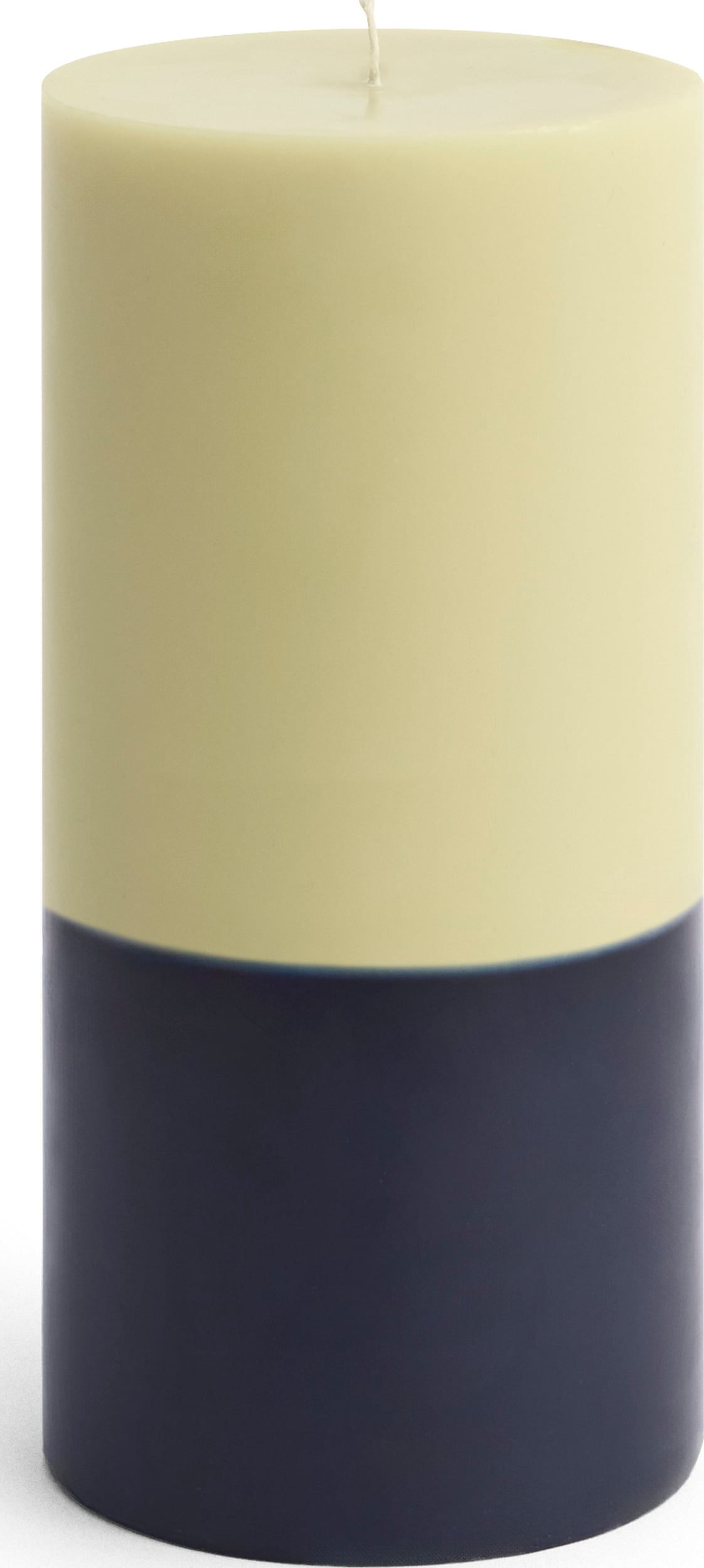 Świeca Silo 20 cm limonkowo-granatowa