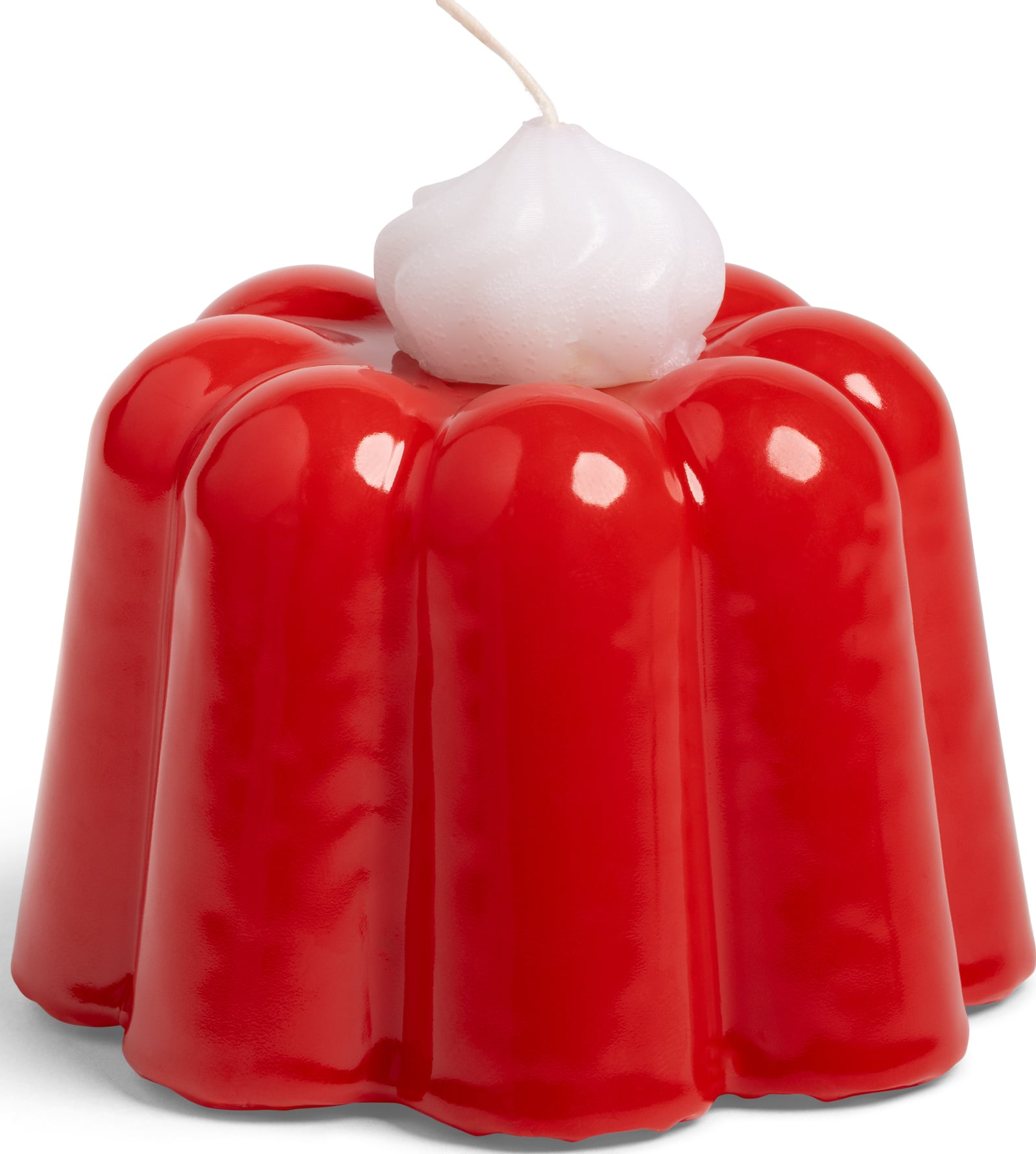 Świeca Pudding 8 cm czerwona