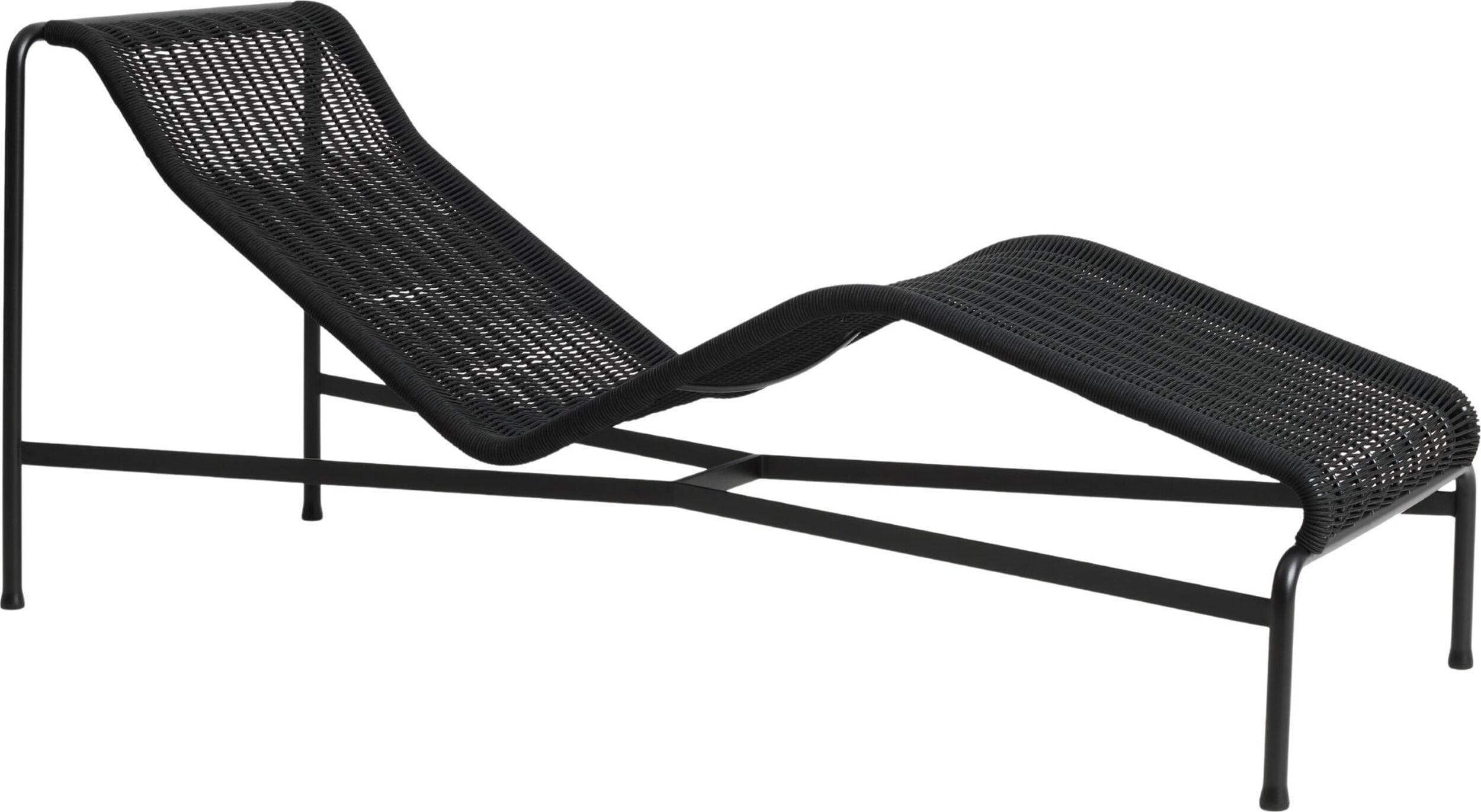 Leżanka ogrodowa Palissade Cord 164 5 cm antracytowa