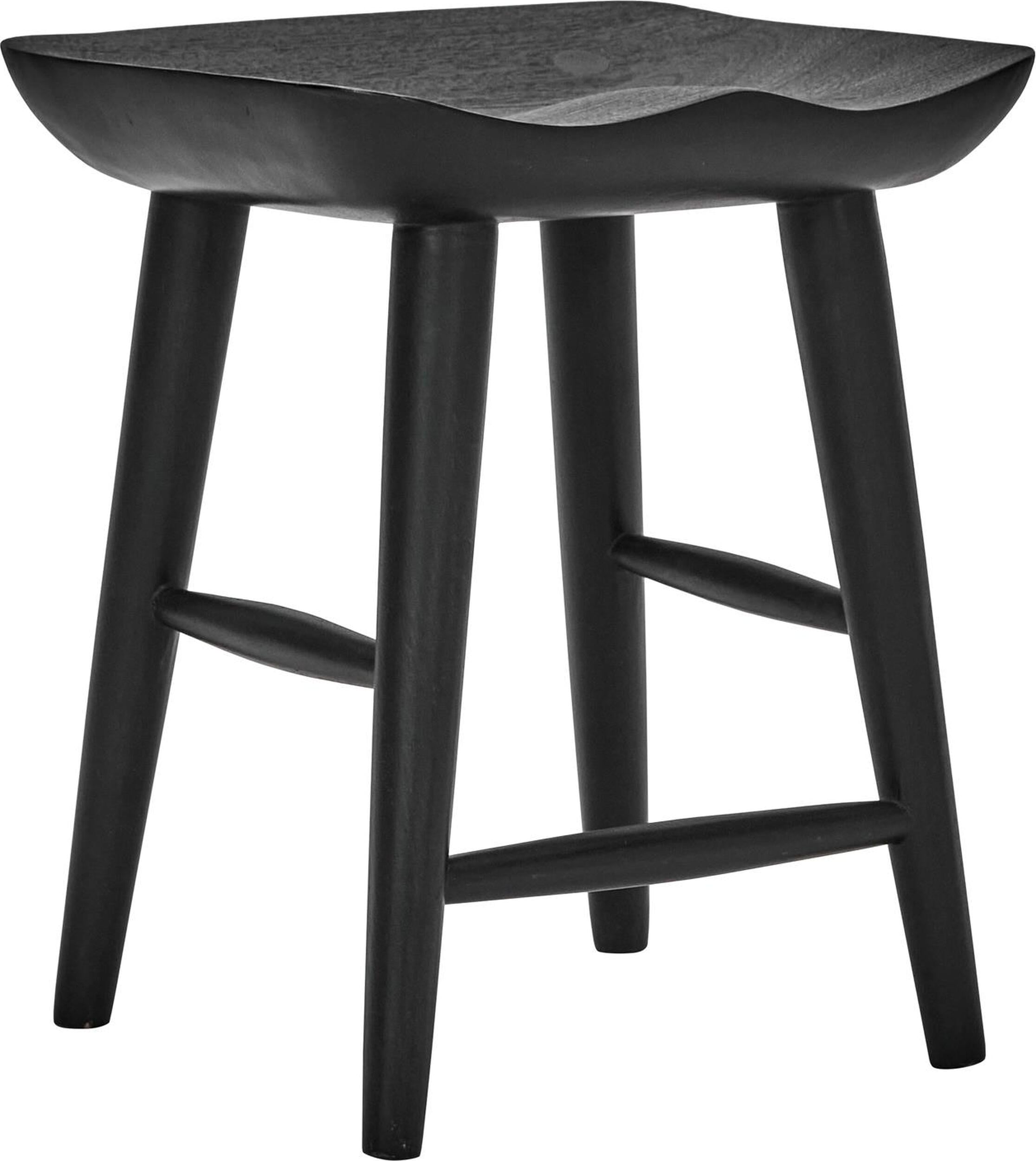 Stołek House Doctor 46 cm czarny