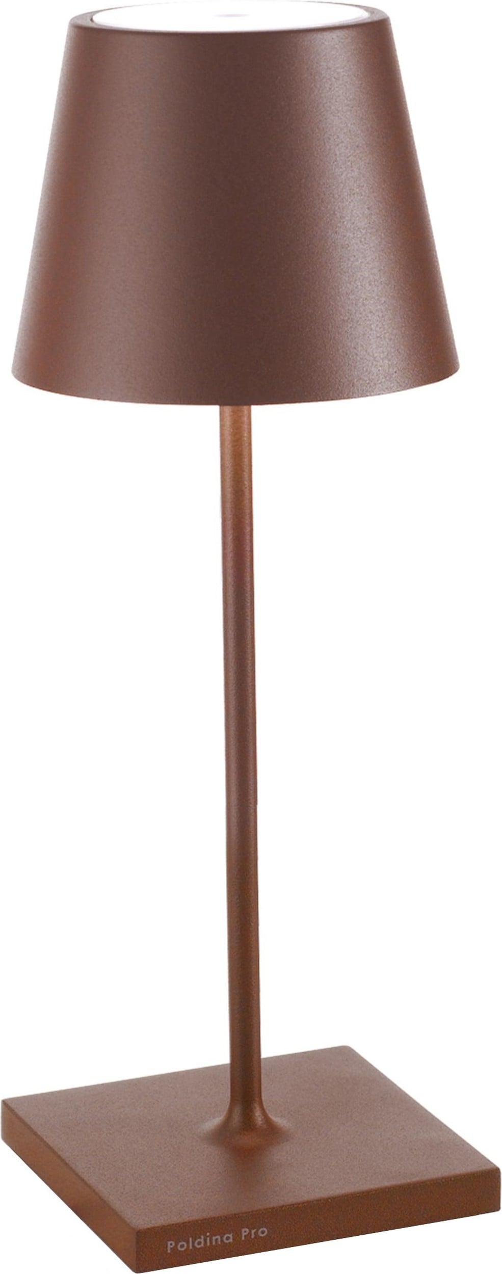Lampa stołowa Poldina Mini 30 cm brązowa