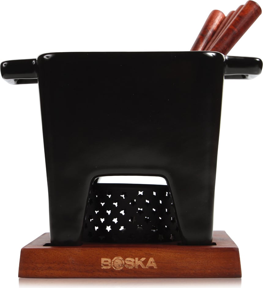 Zestaw do fondue Tapas czarny duży