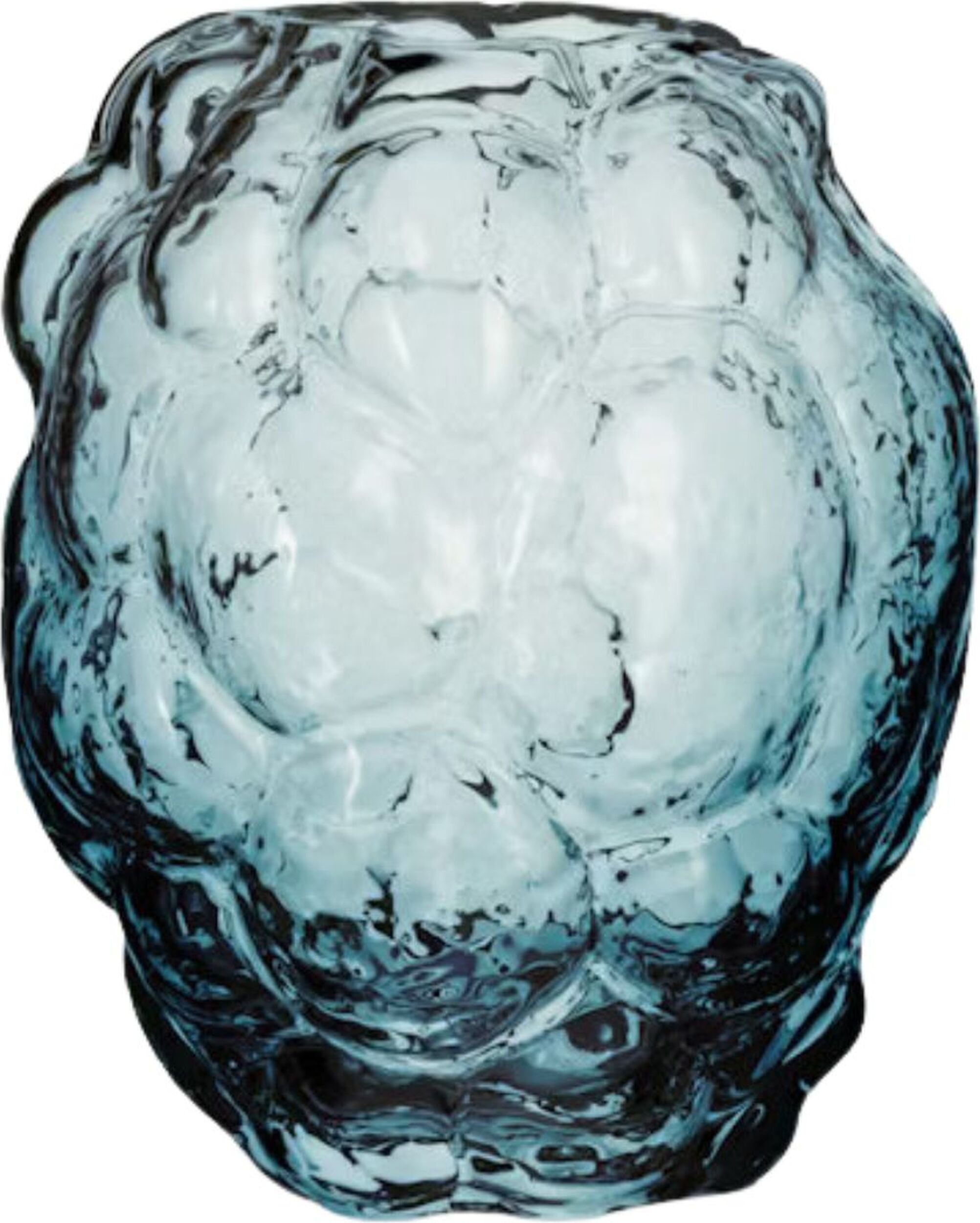 Mini wazon Moss 11 5 cm transparentny niebieski