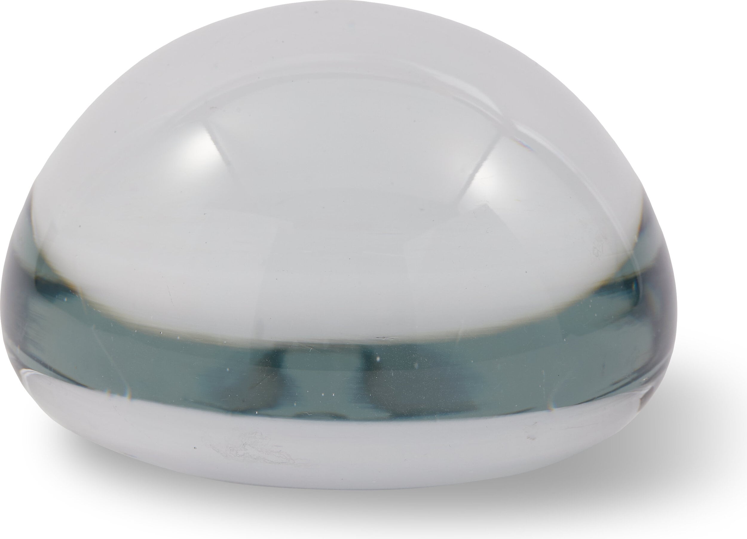 Dekoracja szklana Calming Pebbles 6 cm transparentna