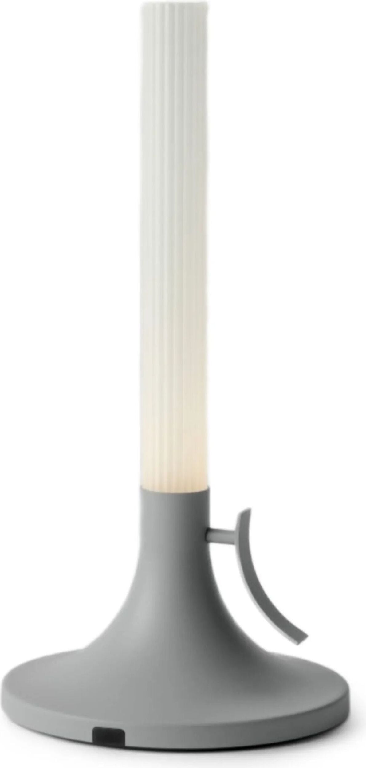 Lampa stołowa bezprzewodowa White Lies 32 cm szara
