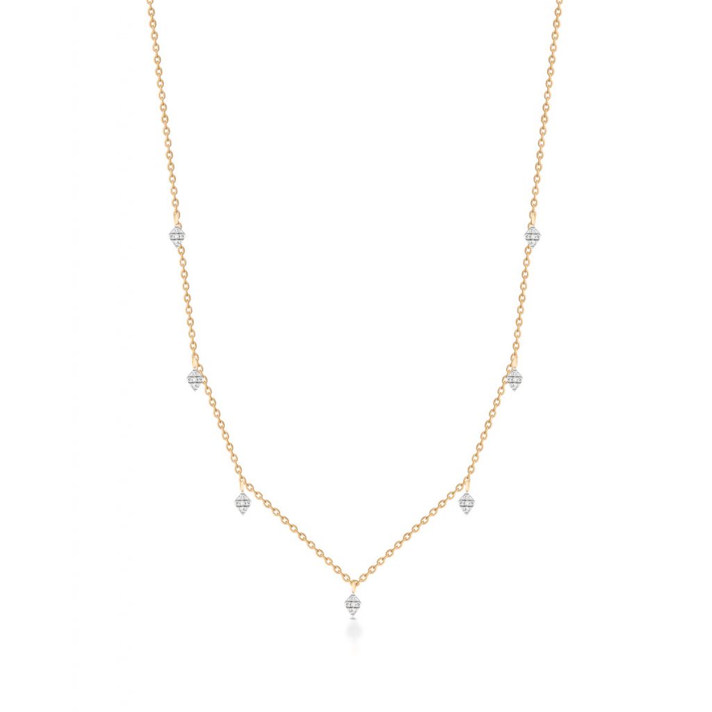 Naszyjnik - złoto 375, Diament 0,06ct Naszyjnik - złoto 375, Diament 0,06ct