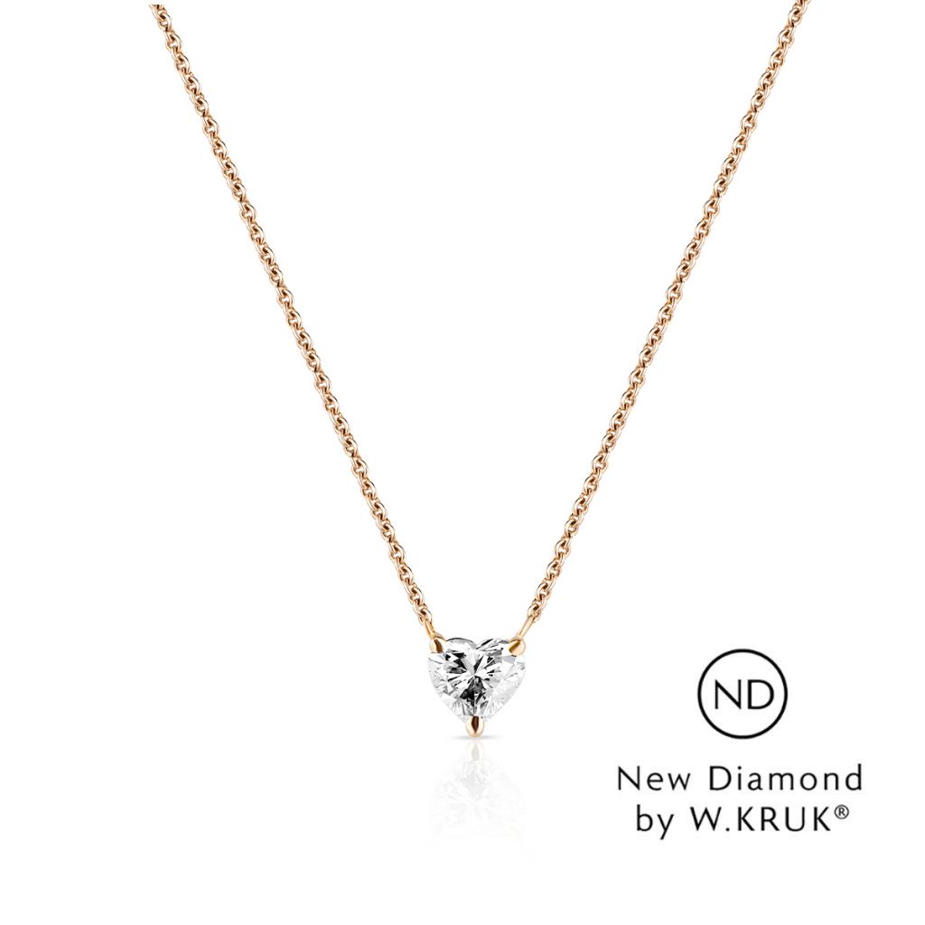 W.KRUK Unikalny Naszyjnik – złoto 585, New diamond by w.kruk 0,3 ct – XWK/NB-14