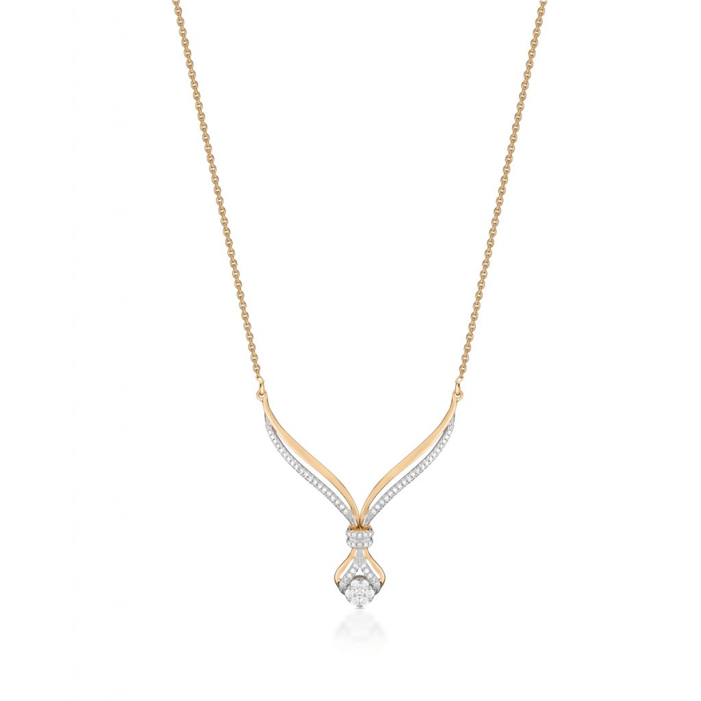 Naszyjnik - złoto 585, Brylant 0,11ct , diament 0,16ct Naszyjnik - złoto 585, Brylant 0,11ct , diament 0,16ct