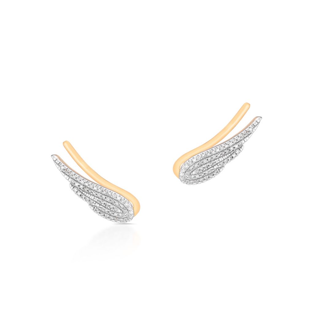 Nausznice Złote - złoto 375, Diament 0,15ct Nausznice Złote - złoto 375, Diament 0,15ct